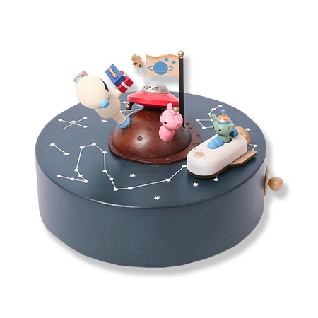 Birthday in Outer Space | Wooden Music Box