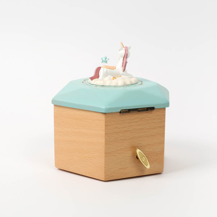 Unicorn Wooden Jewelry Music Box, Wooderful Life